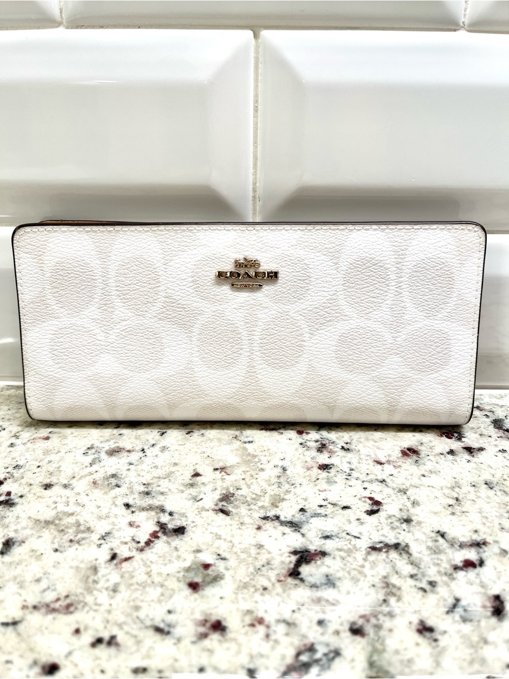 Coach Signature Slim Wallet NWOT